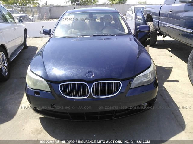 WBANB33554B111031 - 2004 BMW 545 I Dark Blue photo 6