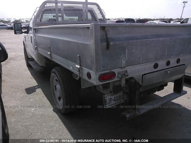 1FDSF34568EC04553 - 2008 FORD F350 SRW SUPER DUTY WHITE photo 3