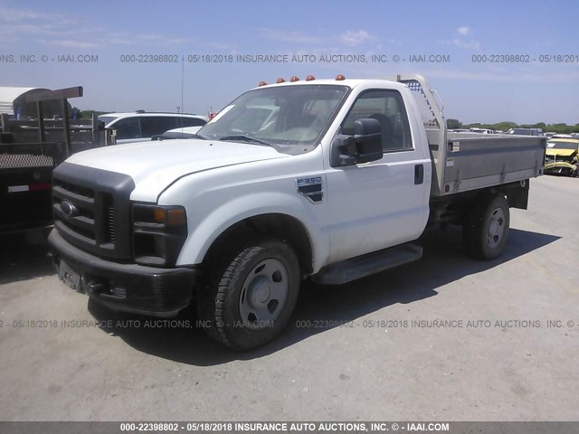 1FDSF34568EC04648 - 2008 FORD F350 SRW SUPER DUTY WHITE photo 2