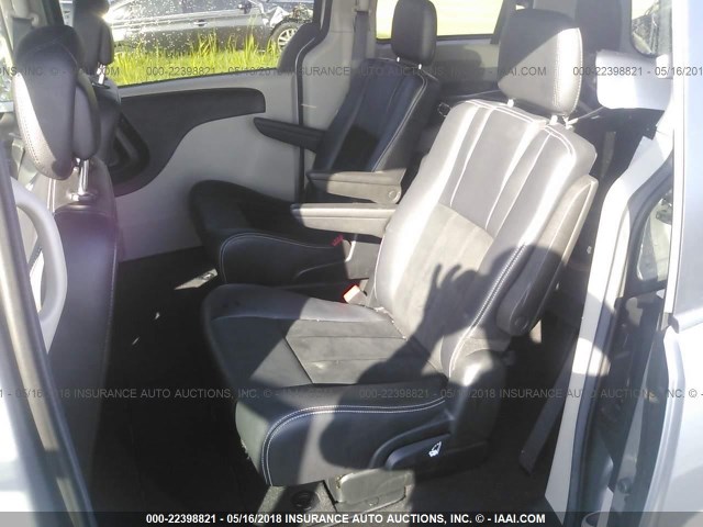 2C4RDGCG8HR783289 - 2017 DODGE GRAND CARAVAN SXT SILVER photo 8