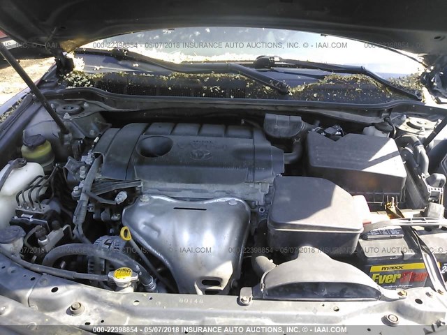 4T1BF3EK9BU665215 - 2011 TOYOTA CAMRY SE/LE/XLE GRAY photo 10