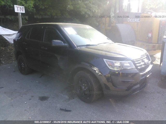 1FM5K8AR1GGC72744 - 2016 FORD EXPLORER POLICE INTERCEPTOR BLACK photo 1