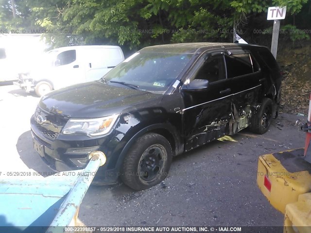 1FM5K8AR1GGC72744 - 2016 FORD EXPLORER POLICE INTERCEPTOR BLACK photo 2