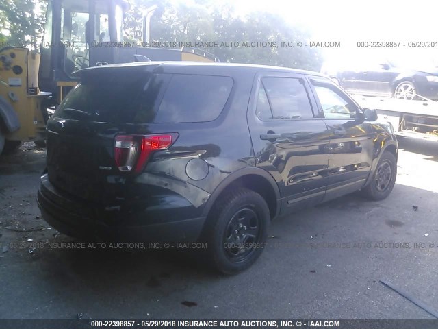 1FM5K8AR1GGC72744 - 2016 FORD EXPLORER POLICE INTERCEPTOR BLACK photo 4