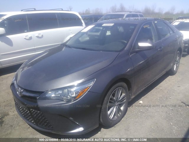 4T1BF1FKXHU753038 - 2017 TOYOTA CAMRY LE/XLE/SE/XSE GRAY photo 2