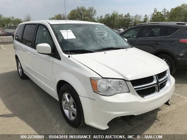 2C4RDGCG9CR364781 - 2012 DODGE CARAVAN SXT WHITE photo 1