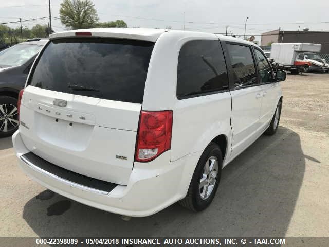 2C4RDGCG9CR364781 - 2012 DODGE CARAVAN SXT WHITE photo 4