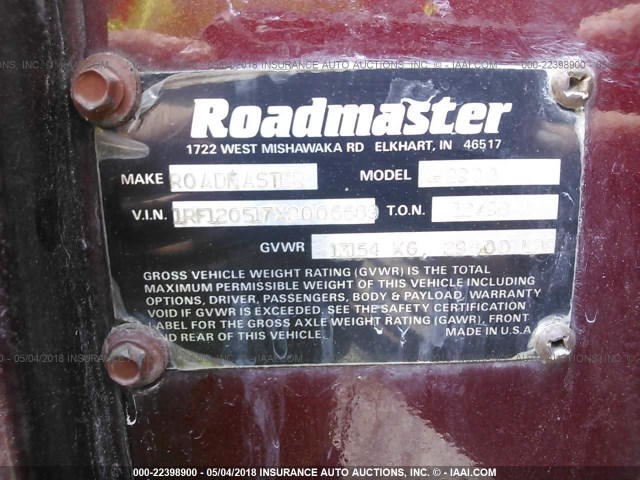 1RF120517X2006689 - 1999 ROADMASTER RAIL DYANASTER Unknown photo 9