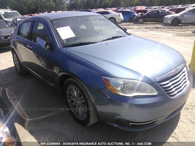 1C3BC2FG1BN610614 - 2011 CHRYSLER 200 LIMITED BLUE photo 1