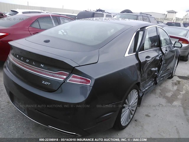 3LN6L5E9XHR642433 - 2017 LINCOLN MKZ RESERVE GRAY photo 4