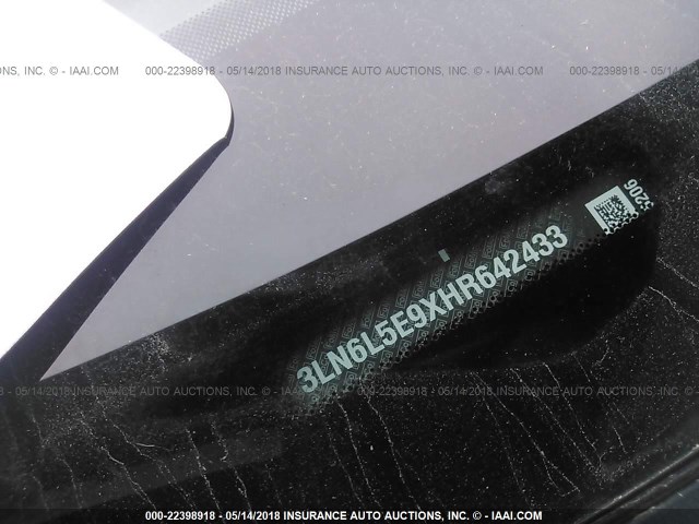 3LN6L5E9XHR642433 - 2017 LINCOLN MKZ RESERVE ნაცრისფერი ფოტო 9