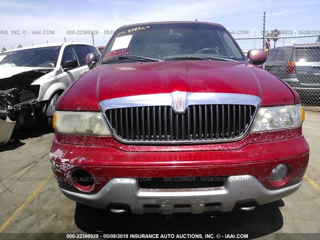 5LMFU28R21LJ32893 - 2001 LINCOLN NAVIGATOR 红色 照片 6