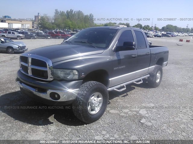 3D7KU28CX4G145321 - 2004 DODGE RAM 2500 ST/SLT GRAY photo 2