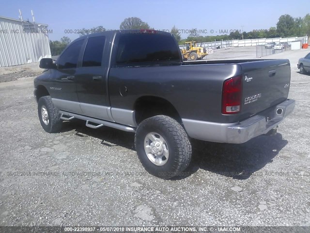 3D7KU28CX4G145321 - 2004 DODGE RAM 2500 ST/SLT GRAY photo 3