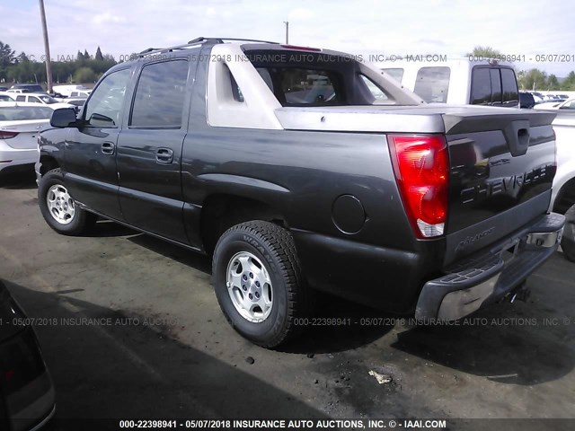 3GNEC12T84G317561 - 2004 CHEVROLET AVALANCHE C1500 BLACK photo 3