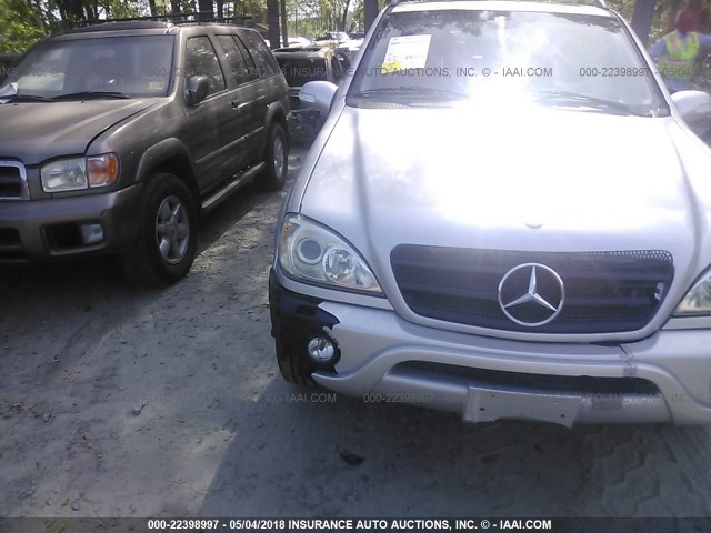 4JGAB54E53A385471 - 2003 MERCEDES-BENZ ML 320 SILVER photo 6