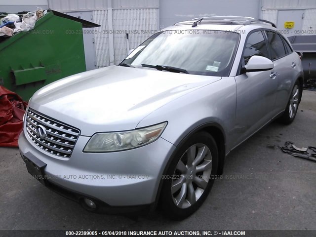 JNRBS08W63X402693 - 2003 INFINITI FX45 GRAY photo 2