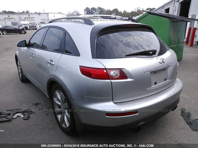 JNRBS08W63X402693 - 2003 INFINITI FX45 GRAY photo 3