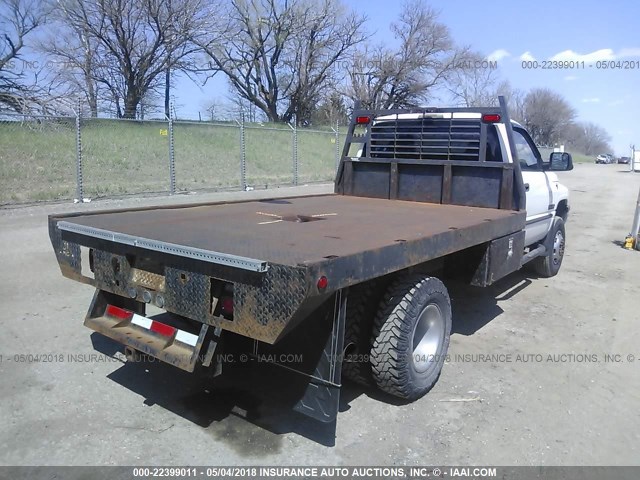 3B6MC36691M567784 - 2001 DODGE RAM 3500 WHITE photo 4