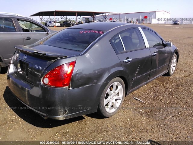 1N4BA41EX8C838818 - 2008 NISSAN MAXIMA SE/SL GRAY photo 4