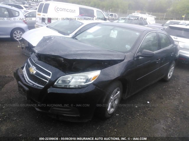 1G11B5SA3DU111201 - 2013 CHEVROLET MALIBU LS 黑色 照片 2