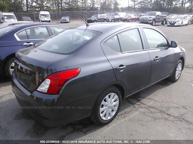 3N1CN7AP2FL917006 - 2015 NISSAN VERSA S/S PLUS/SV/SL GRAY photo 4