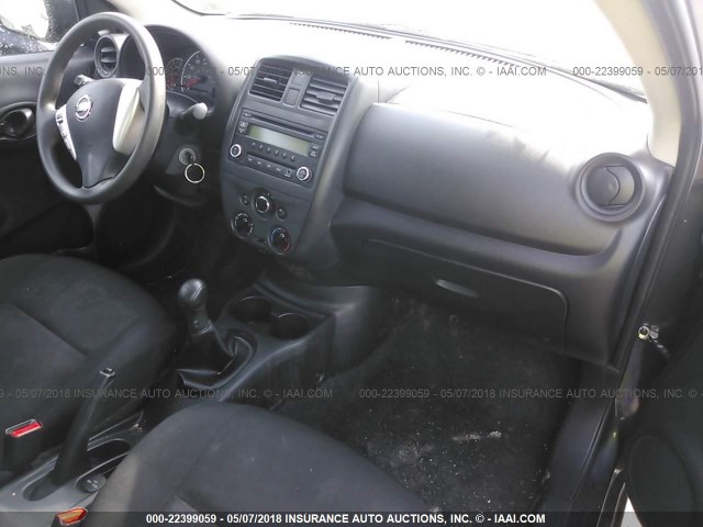 3N1CN7AP2FL917006 - 2015 NISSAN VERSA S/S PLUS/SV/SL GRAY photo 5