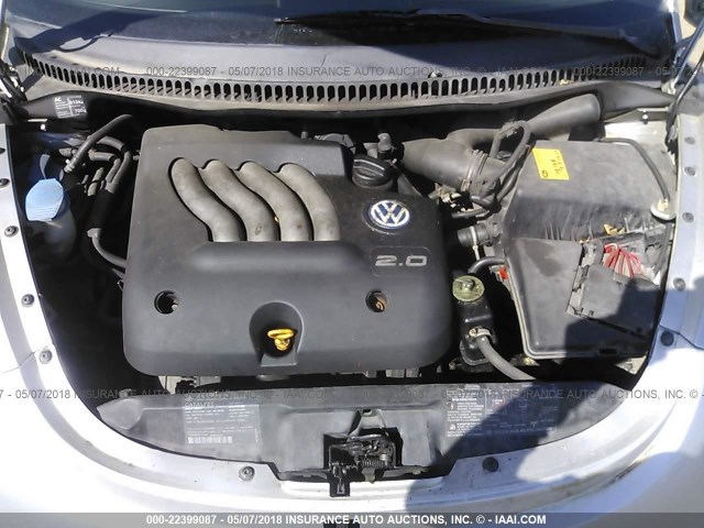3VWBB61C7WM044059 - 1998 VOLKSWAGEN NEW BEETLE ვერცხლისფერი ფოტო 10