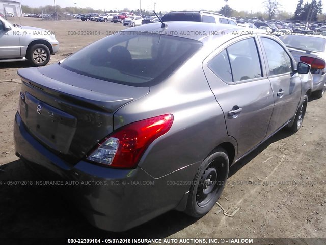 3N1CN7AP5GL908804 - 2016 NISSAN VERSA S/S PLUS/SV/SL BROWN photo 4