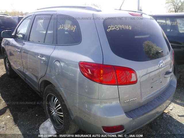 5NMSH13E17H077100 - 2007 HYUNDAI SANTA FE SE/LIMITED SILVER photo 3