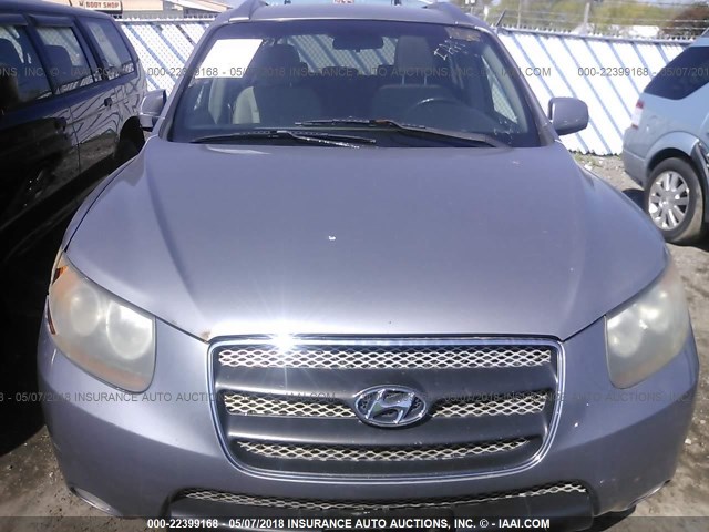 5NMSH13E17H077100 - 2007 HYUNDAI SANTA FE SE/LIMITED SILVER photo 6