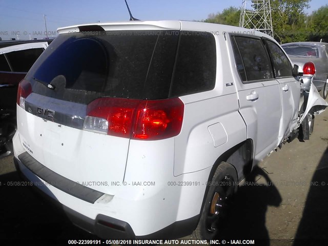 2GKALMEK7E6377053 - 2014 GMC TERRAIN SLE WHITE photo 4