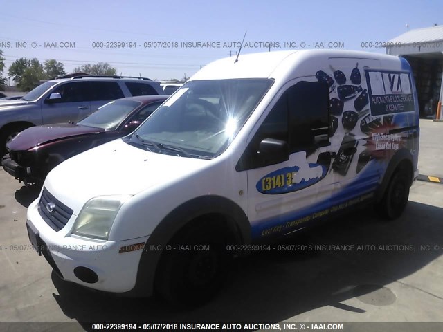 NM0LS7DN4AT035076 - 2010 FORD TRANSIT CONNECT XLT WHITE photo 2