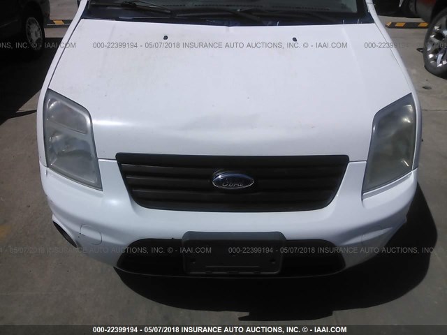 NM0LS7DN4AT035076 - 2010 FORD TRANSIT CONNECT XLT WHITE photo 6