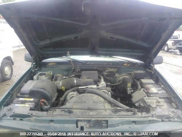 1GTEC14WXTZ511216 - 1996 GMC SIERRA C1500 GREEN photo 10