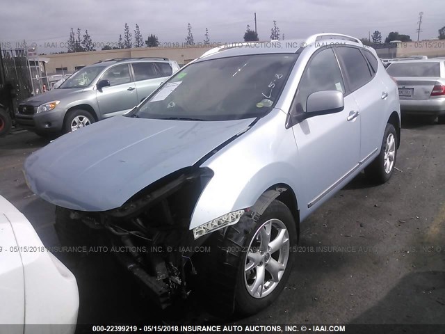 JN8AS5MT4BW156384 - 2011 NISSAN ROGUE S/SV/KROM BLUE photo 2