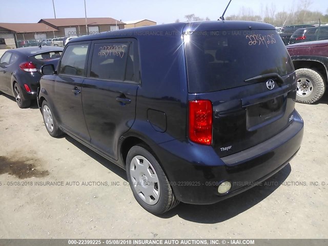 JTLKE50E181007813 - 2008 TOYOTA SCION XB BLUE photo 3