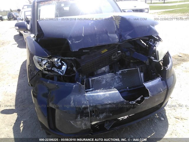 JTLKE50E181007813 - 2008 TOYOTA SCION XB BLUE photo 6