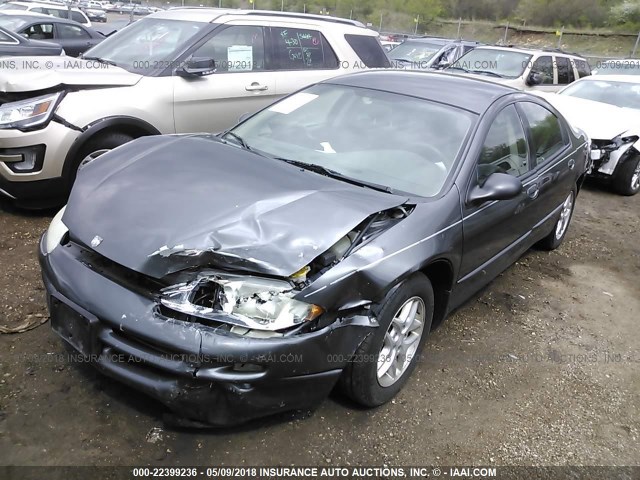 2B3HD46R94H636696 - 2004 DODGE INTREPID SE GRAY photo 2