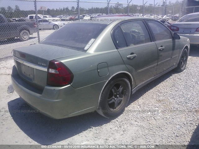 1G1ZS51866F127434 - 2006 CHEVROLET MALIBU LS 绿色 照片 4