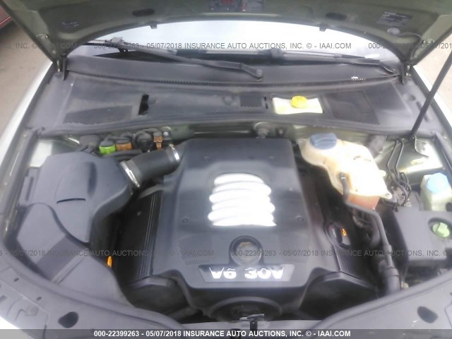 WVWRH63B94P103382 - 2004 VOLKSWAGEN PASSAT GLX 绿色 照片 10