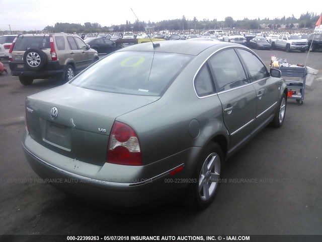 WVWRH63B94P103382 - 2004 VOLKSWAGEN PASSAT GLX 绿色 照片 4