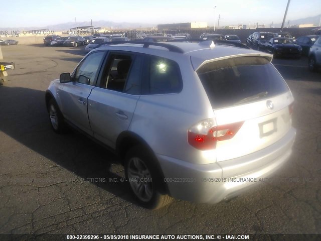 WBXPA934X6WD30867 - 2006 BMW X3 3.0I SILVER photo 3