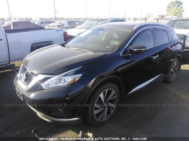 5N1AZ2MG8FN277063 - 2015 NISSAN MURANO S/SL/SV/PLATINUM BLACK photo 2