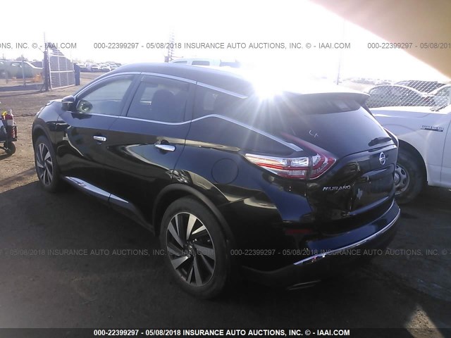 5N1AZ2MG8FN277063 - 2015 NISSAN MURANO S/SL/SV/PLATINUM BLACK photo 3