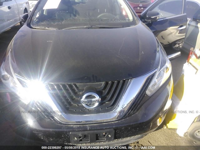 5N1AZ2MG8FN277063 - 2015 NISSAN MURANO S/SL/SV/PLATINUM BLACK photo 6