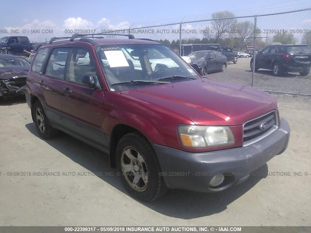 JF1SG63643H711896 - 2003 SUBARU FORESTER 2.5X RED photo 1