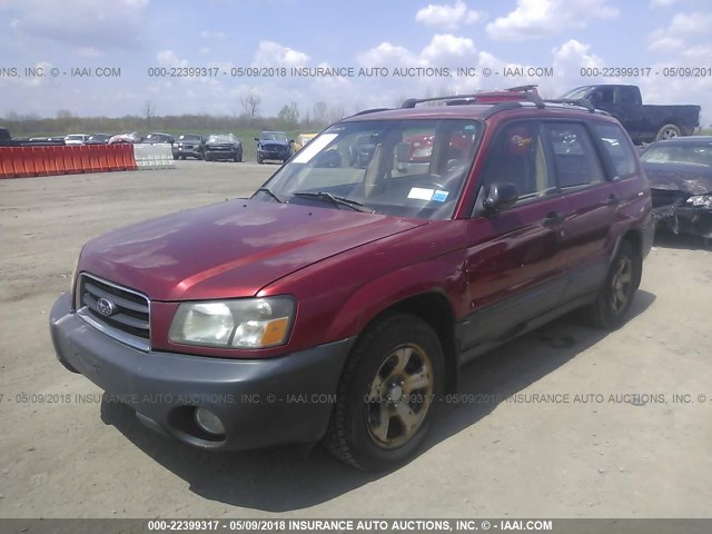 JF1SG63643H711896 - 2003 SUBARU FORESTER 2.5X RED photo 2