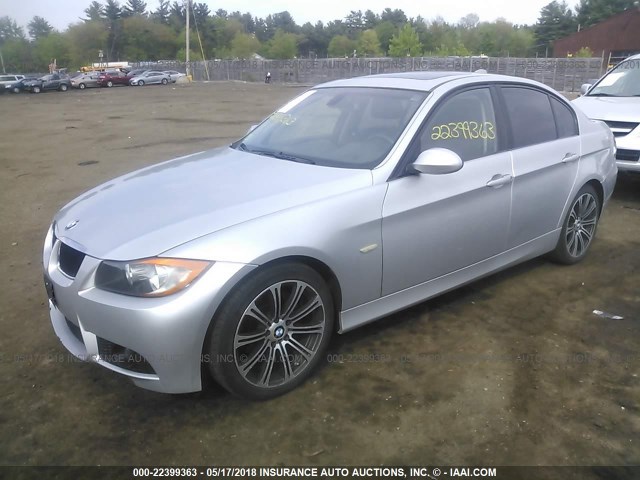 WBAVC73558KX90194 - 2008 BMW 328 XI SULEV SILVER photo 2