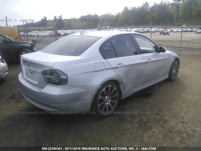 WBAVC73558KX90194 - 2008 BMW 328 XI SULEV SILVER photo 4